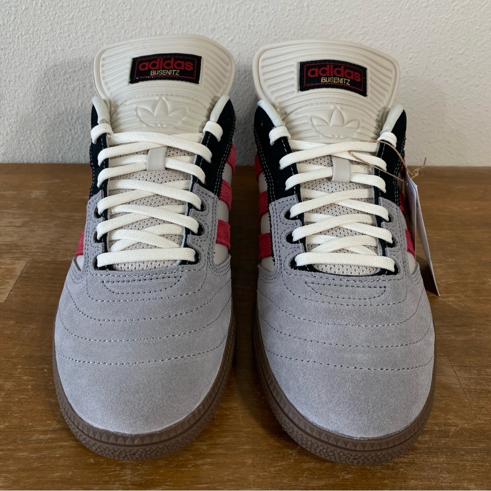 Adidas Busenitz Grey Red Black Suede Skateboarding Shoe - Size 13 - Picture 11 of 13